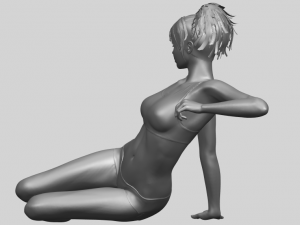 naked girl f03 Model Cetak 3D