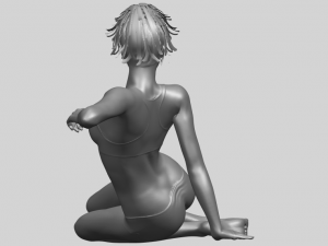 naked girl f03 Model Cetak 3D