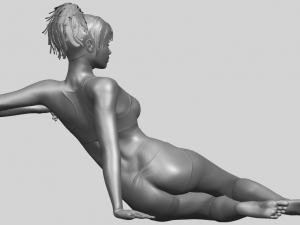 naked girl f03 Model Cetak 3D