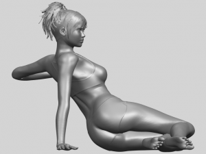 naked girl f03 Model Cetak 3D
