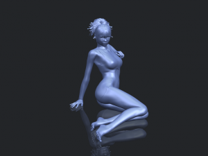 naked girl f03 Model Cetak 3D