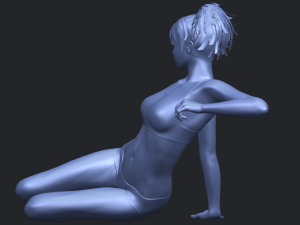 naked girl f03 Model Cetak 3D