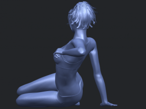 naked girl f03 Model Cetak 3D