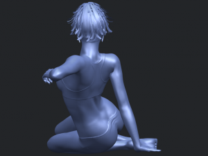 naked girl f03 Model Cetak 3D