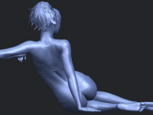 naked girl f03 Model Cetak 3D