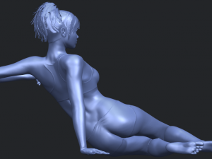 naked girl f03 Model Cetak 3D
