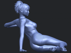 naked girl f03 Model Cetak 3D