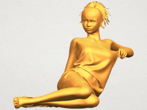 chica desnuda f04 Modelo de impresión 3D