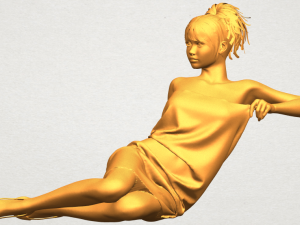 naked girl f04 3D-Druckmodell