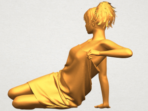 naked girl f04 3D-Druckmodell