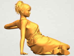 naked girl f04 3D-Druckmodell