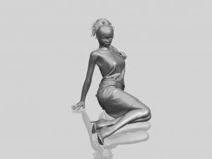 naked girl f04 3D-Druckmodell