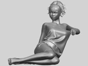 naked girl f04 3D-Druckmodell