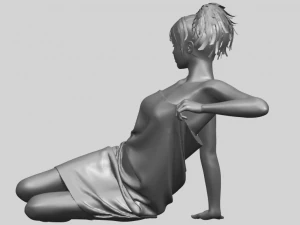naked girl f04 3D Print Model