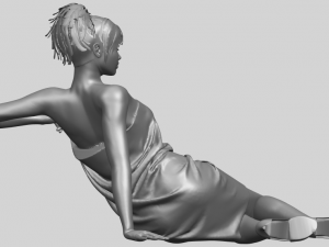 naked girl f04 3D-Druckmodell