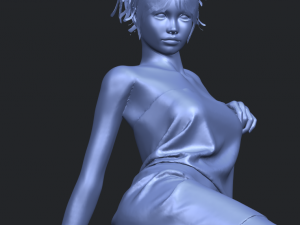 naked girl f04 3D-Druckmodell