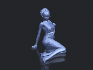 naked girl f04 3D-Druckmodell