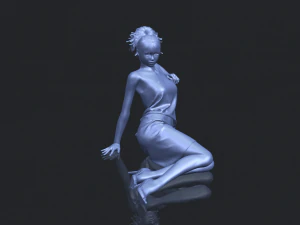 naked girl f04 3D Print Model