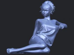 naked girl f04 3D-Druckmodell