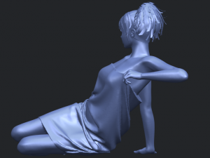 naked girl f04 3D-Druckmodell