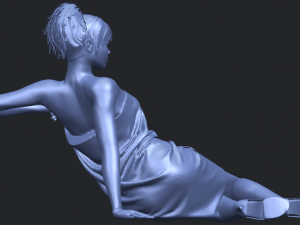 naked girl f04 3D-Druckmodell