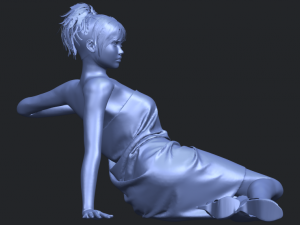 naked girl f04 3D-Druckmodell