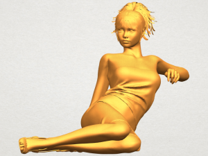 naked girl f05 3Dプリントモデル
