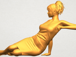naked girl f05 Modèles 3D en vedette