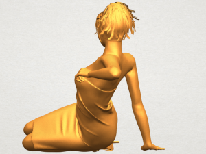 naked girl f05 Modèles 3D en vedette