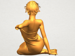 naked girl f05 Modèles 3D en vedette
