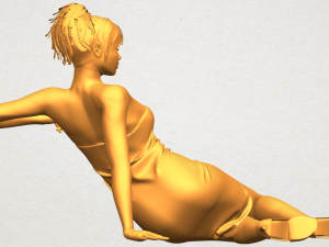 naked girl f05 Modèles 3D en vedette