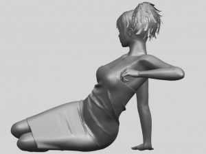 naked girl f05 Modèles 3D en vedette