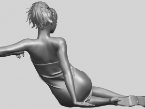 naked girl f05 Modèles 3D en vedette