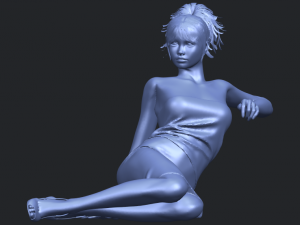 naked girl f05 Modèles 3D en vedette