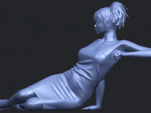naked girl f05 Modèles 3D en vedette