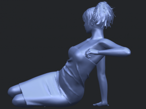 naked girl f05 Modèles 3D en vedette