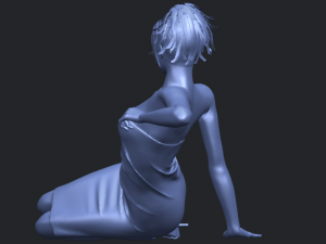 naked girl f05 Modèles 3D en vedette