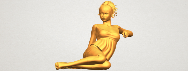 naked girl f06 3D-printmodel .c4d .max .obj .3ds .fbx .stl .blend 