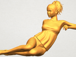 naked girl f06 3D-printmodel
