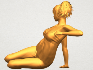 naked girl f06 3D-printmodel