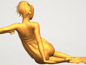 naked girl f06 3D-printmodel
