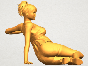 naked girl f06 3D-printmodel