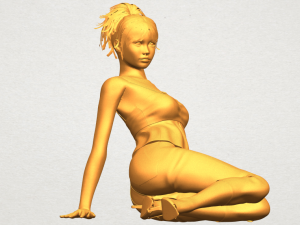 naked girl f06 3D-printmodel