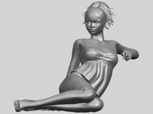 naked girl f06 3D-printmodel
