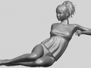 naked girl f06 3D-printmodel