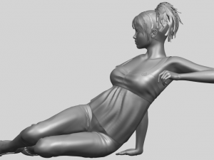 naked girl f06 3D-printmodel