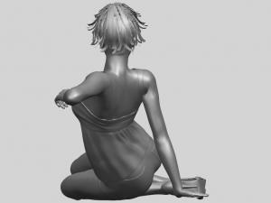 naked girl f06 3D-printmodel