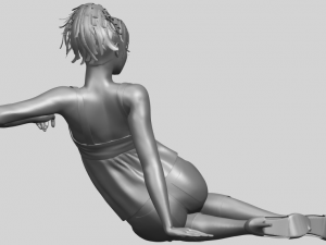 naked girl f06 3D-printmodel