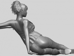 naked girl f06 3D-printmodel