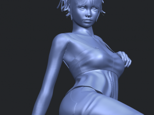naked girl f06 3D-printmodel